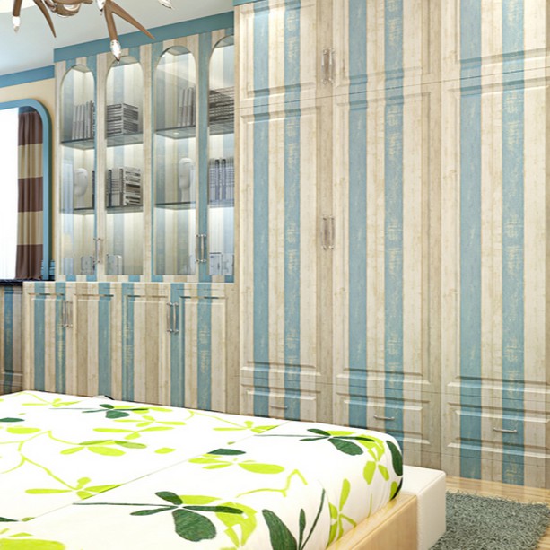 COMBO 10M GIẤY DÁN TƯỜNG kEO SẴN KHỔ 45CM MẪU VÁN SỌC XANH VÀNG