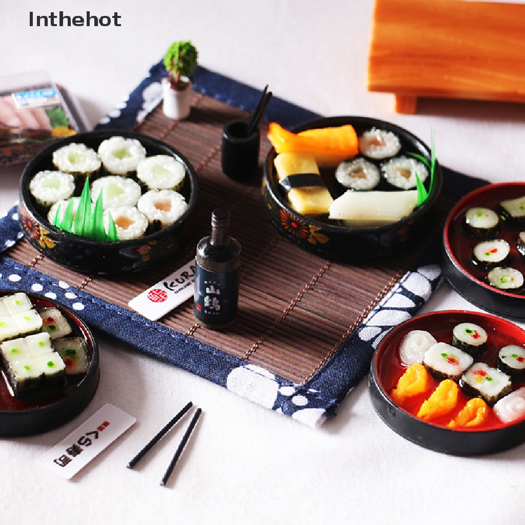 Mô Hình Hộp Cơm sushi mini Trang Trí Nhà Búp Bê