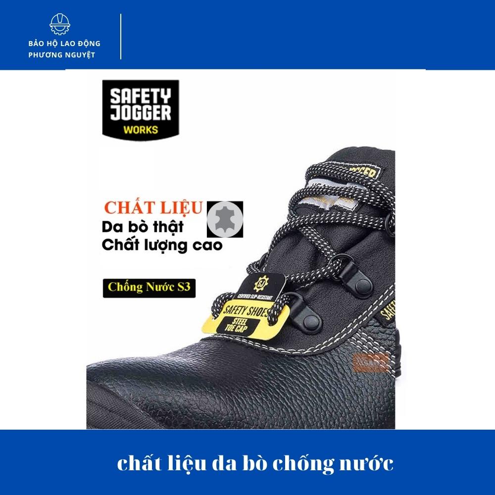 giày bảo hộ lao động nam jogger da bò, chống đinh/ nước/ trượt giày công trình thấp cổ (bảo hành 6 tháng)