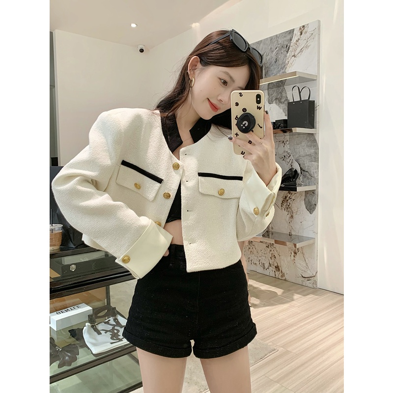Áo Khoác Cardigan Cổ Đứng Tay Dài Dáng Rộng Thời Trang Mùa Thu Dành Cho Nữ