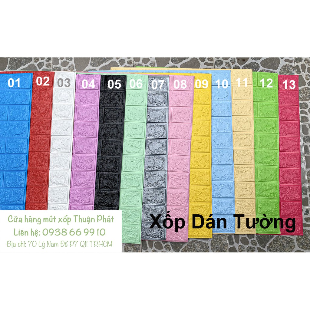 Xốp Dán Tường 3D trang trí