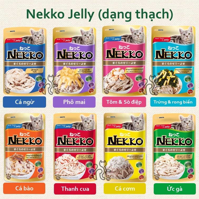 [ĐỦ VỊ] Pate Nekko cho mèo trưởng thành 70gram - Thức ăn cho mèo - Tiệm Mèo Moa