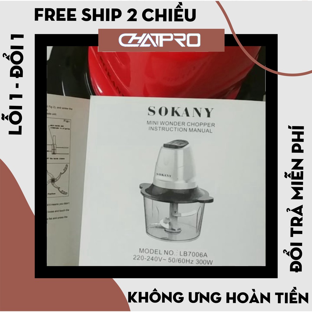 Máy Xay Thịt Sokany 2 Chế Độ Siêu Khoẻ