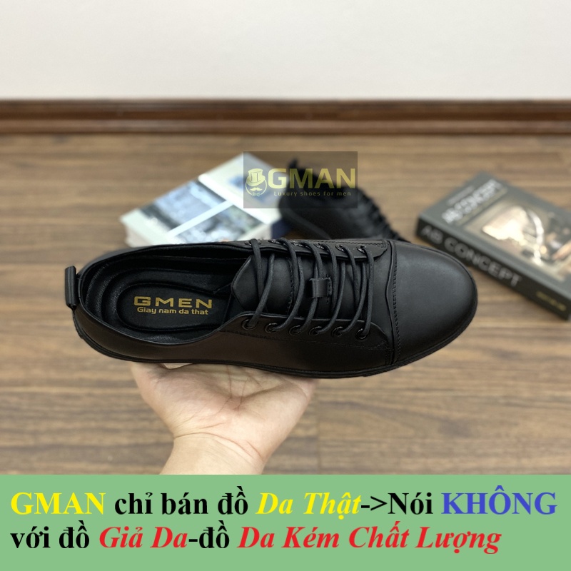Giày buộc dây giày da nam cao cấp chất liệu da thật đế cao su khâu chỉ bảo hành 12 tháng TK0118