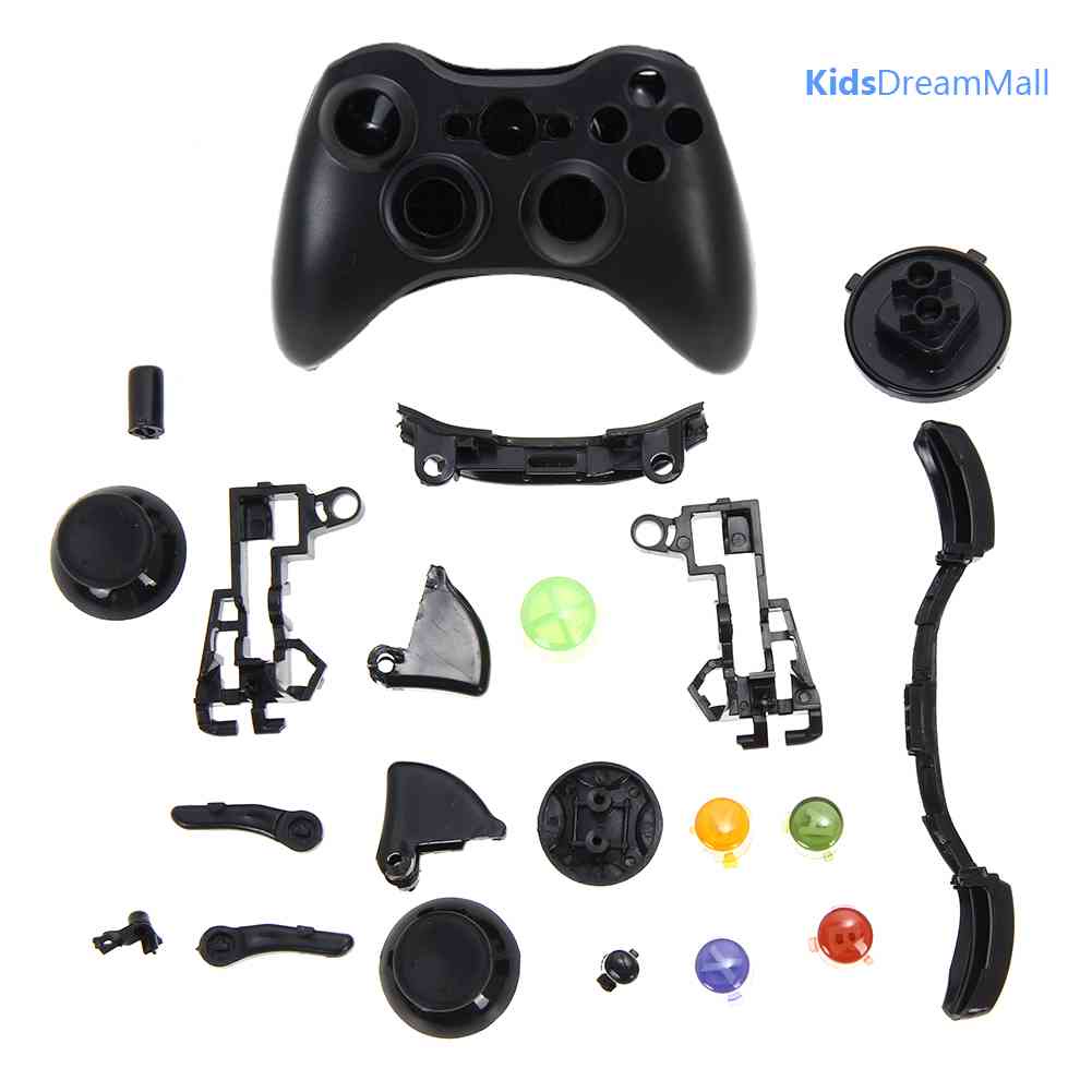 Vỏ Bọc Tay Cầm Chơi Game XBox 360 Màu Đen Kèm Nút Bấm