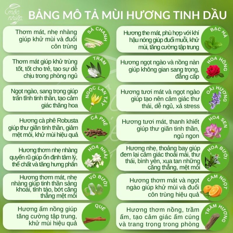 TINH DẦU SẢ CHANH NỒNG ẤM GÓC NHÀ