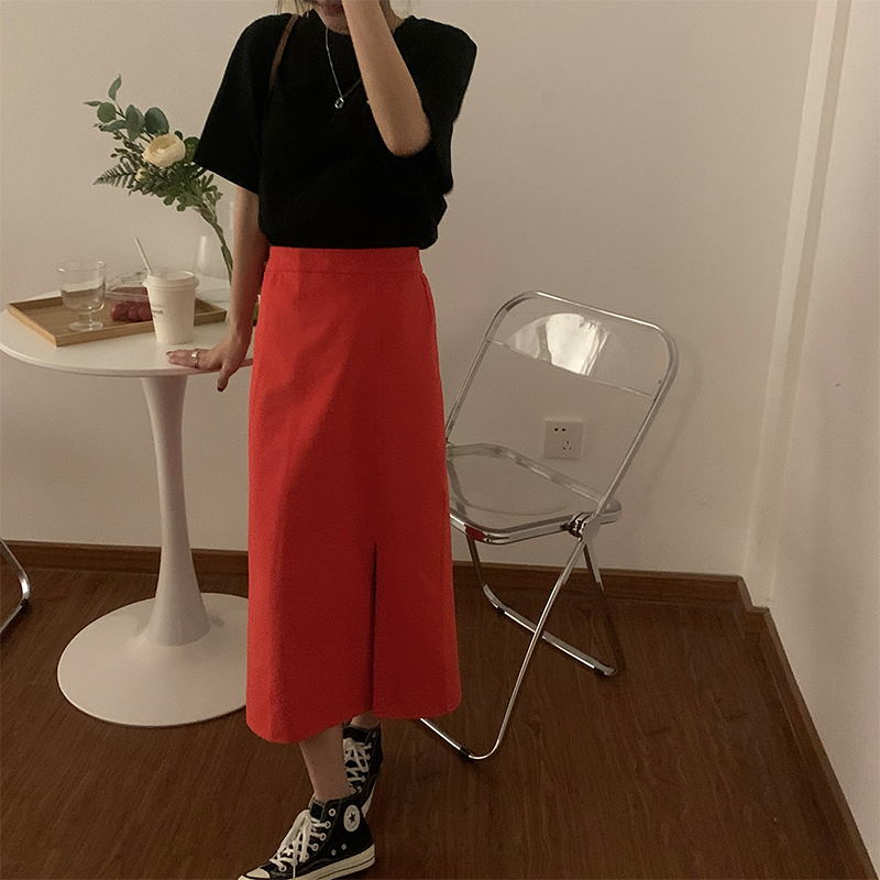 Chân Váy Dài Màu Trơn Thời Trang Nữ Tính | BigBuy360 - bigbuy360.vn