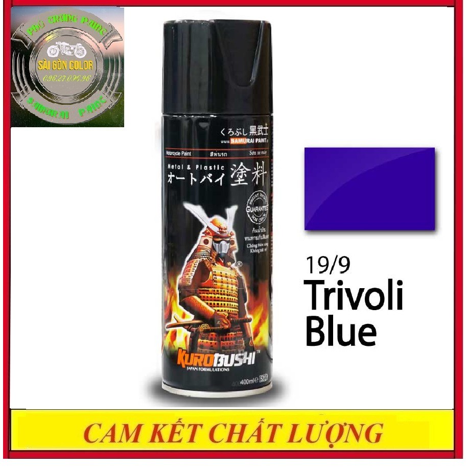 SAMURAI 9 - Sơn Xịt MÀU 19/9 XANH TRIVOLI