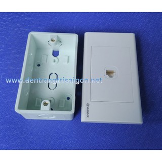 COMBO BỘ Ổ CẮM DÂY MẠNG INTERNET + MẶT NẠ + ĐẾ ÂM - SINO VANLOCK