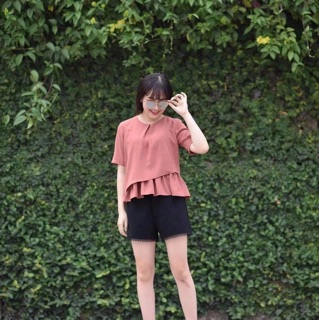 áo peplum ba màu