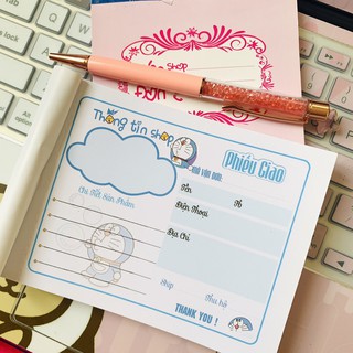 [CÓ SẴN] Phiếu giao hàng đoremon xinh xắn