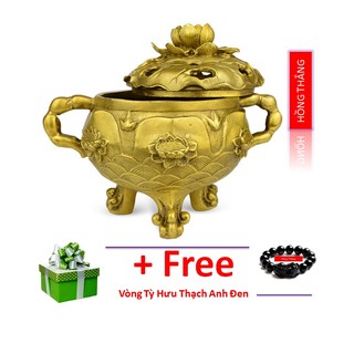 Lư Trầm sen Đại - Đồ đồng, đồ thờ phong thuỷ thờ cúng