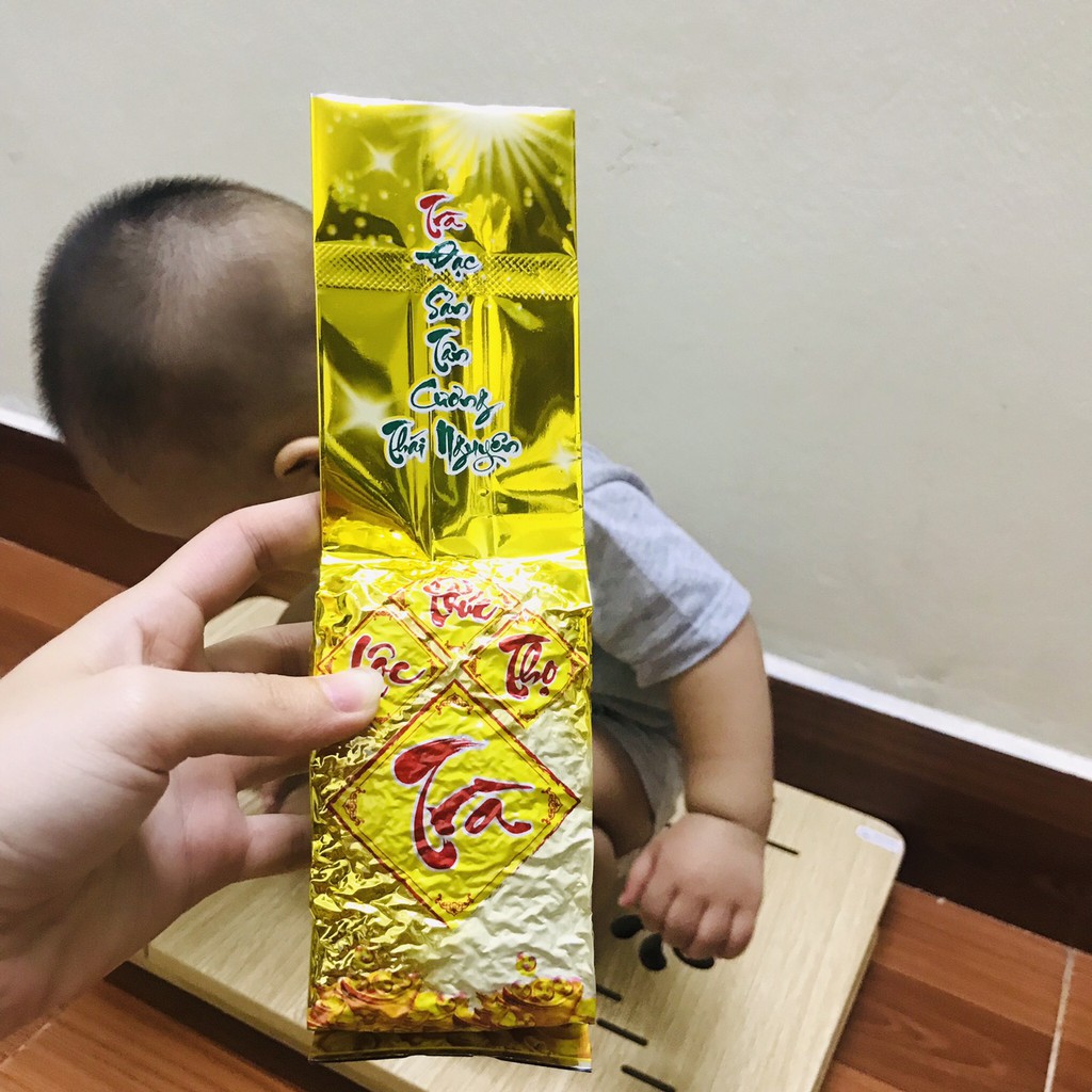 Đặc sàn chè Việt chuẩn 100% Tân Cương - Chè Tân Cương Thái Nguyên 100g vỏ Hoa sen