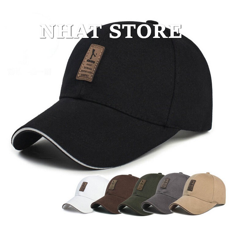 Mũ lưỡi trai chất liệu vải khaki, nón lưỡi trai Hàn Quốc unisex nam nữ hats Nhat Store