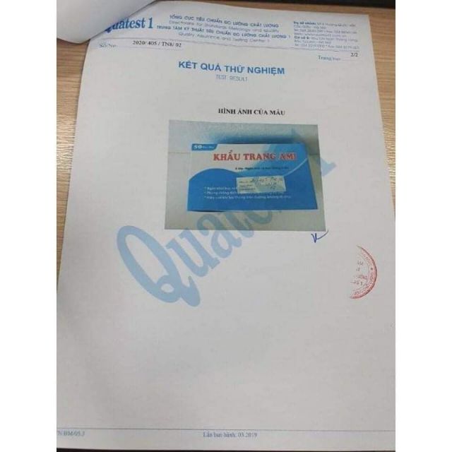 Khẩu trang y tế 4 lớp Ami hộp 50 cái hàng chuẩn có dập chữ | BigBuy360 - bigbuy360.vn