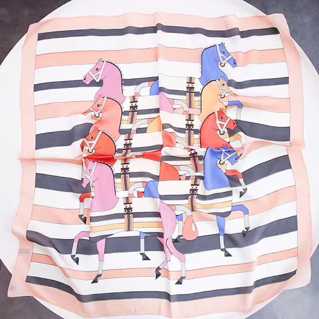 Khăn lụa vuông 70x70 turban quàng cổ,áo khăn yếm bandana thời trang đội đầu - Maben