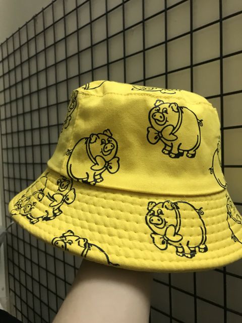 NÓN BUCKET _ Hình heo in full nón