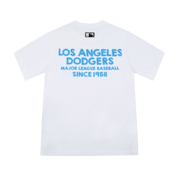 Áo phông MLB, áo thun unisex, logo Los angeles tay lỡ basic, chất cotton thoáng mát, Dorystore