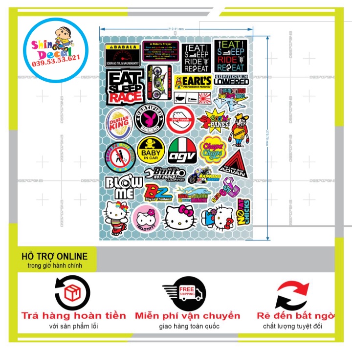 LOGO STICKER HELLO KITTY 01 - SHINDECAL2