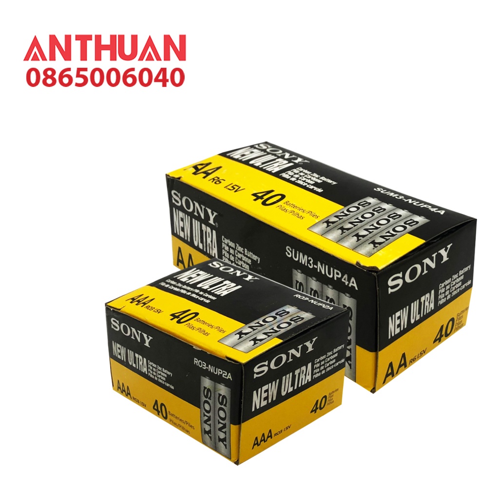 ❈Hộp Pin Sony New Ultra AA,AAA 1.5V R03, R6 Chất lượng cao -