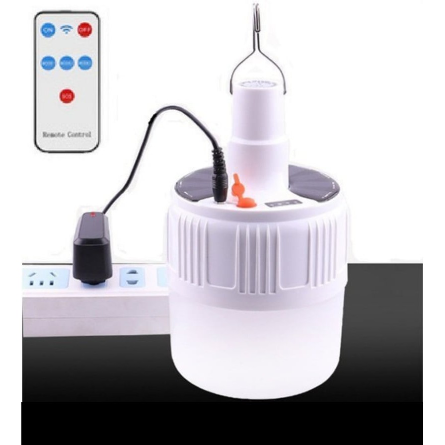 Đèn Tích Điện (LOẠI 1)  42 Led Bóng To , Tặng  Điều Khiển từ xa và Có Tấm Năng Lượng Mặt Trời