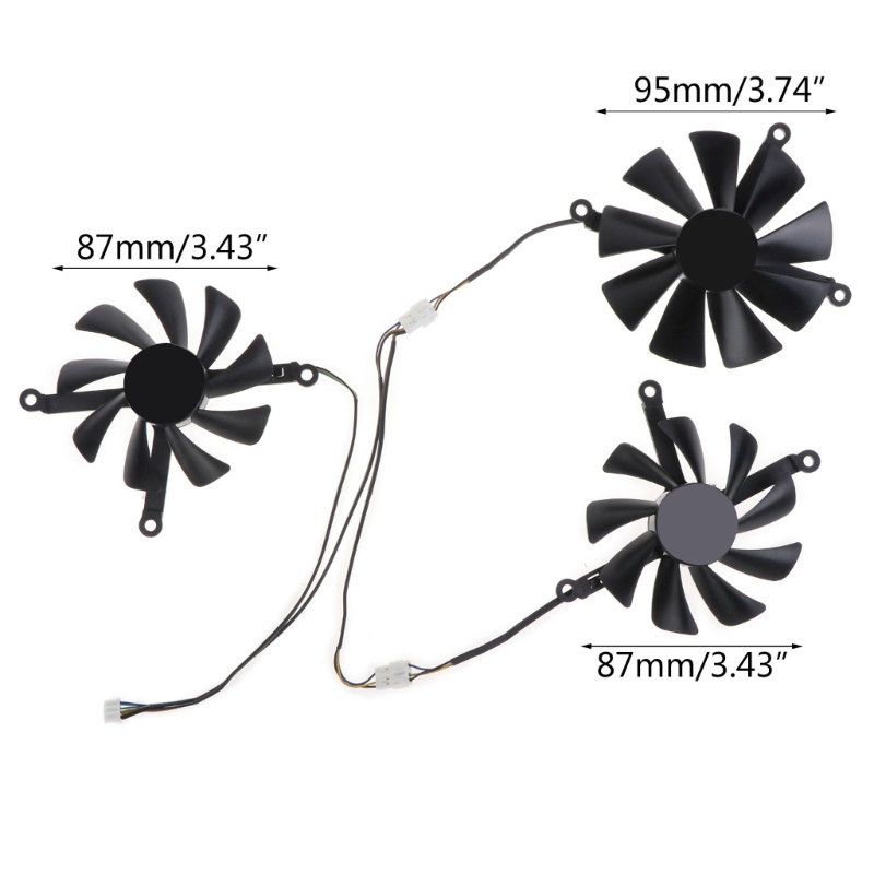 Set 3 Card Đồ Họa DC10H12D9-C Cho RX5700XT 5700 Gothicc XFX RX 5600 XT