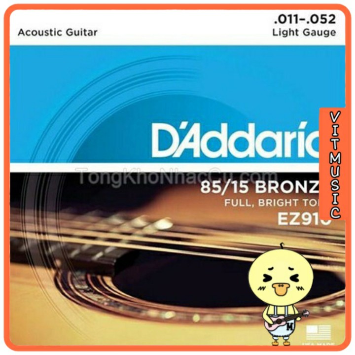 Dây đàn guitar D'addario EZ910 - Dây đàn guitar giá rẻ