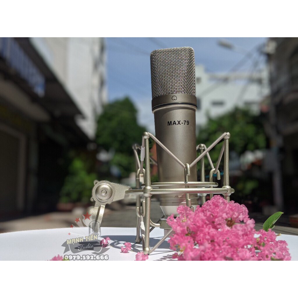 [Hàng Xịn Giá Siêu Mịn] Micro thu âm MAX 79 cao cấp - hát karaoke, thu âm chuyên nghiệp, livetream bán hàng hút khách