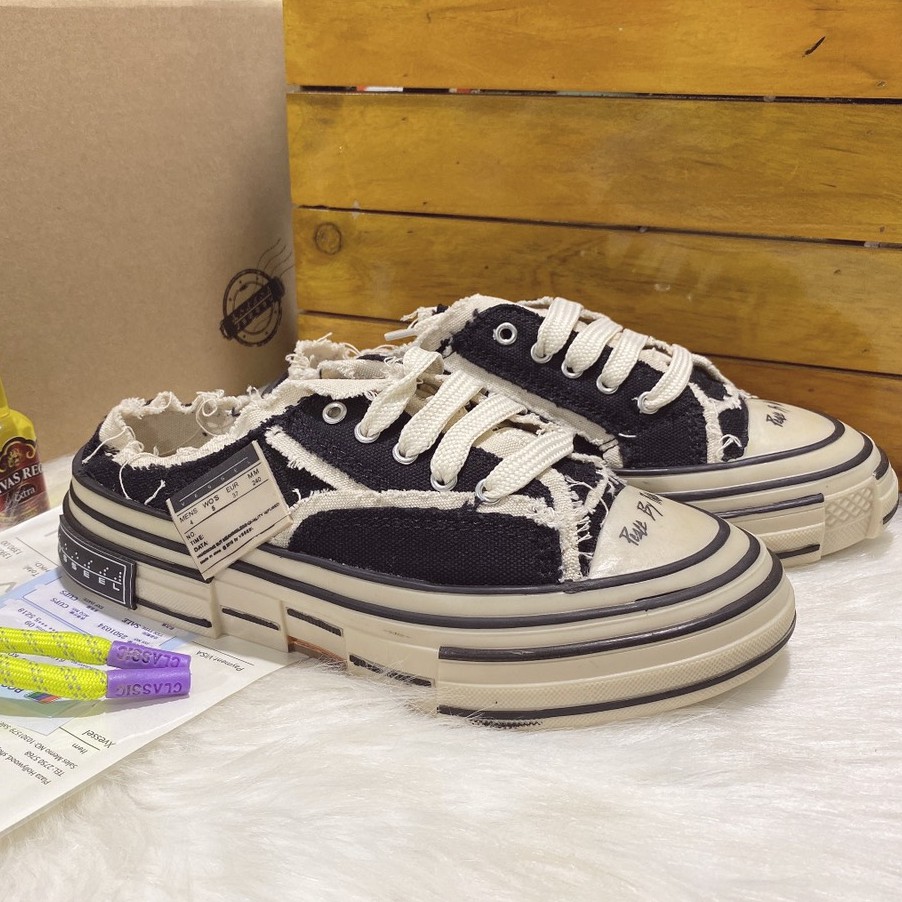 [FreeShip+Full Bill Box]Sục Xvessel, giày sục sneacker đạp gót nam nữ hot 2020 | BigBuy360 - bigbuy360.vn