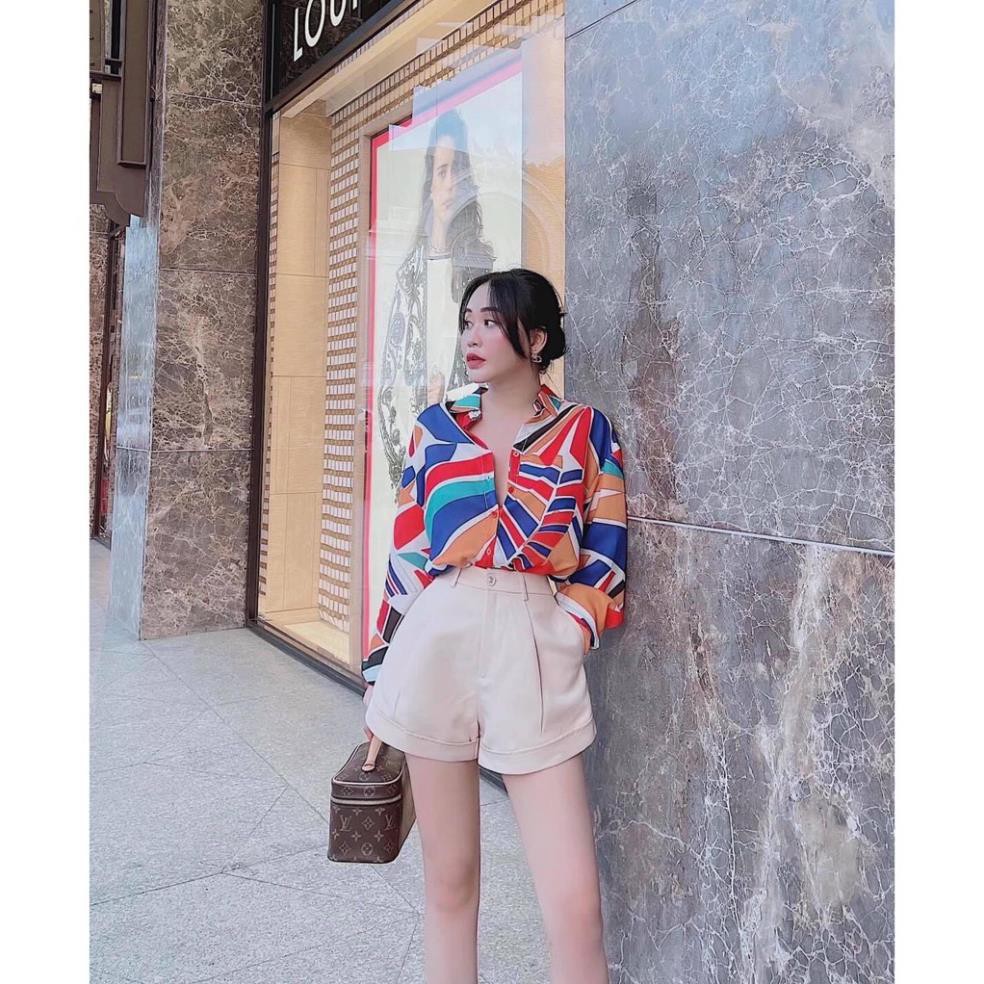 Sét Quần sooc kèm áo sơ mi vừa đơn giản vừa đẹp