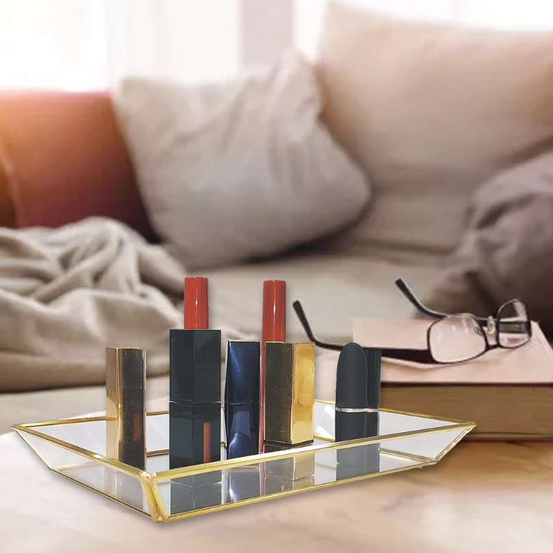 Flgo Khay Thủy Tinh Hình Chữ Nhật Đựng Đồ Trang Sức Cho Phòng Tắm