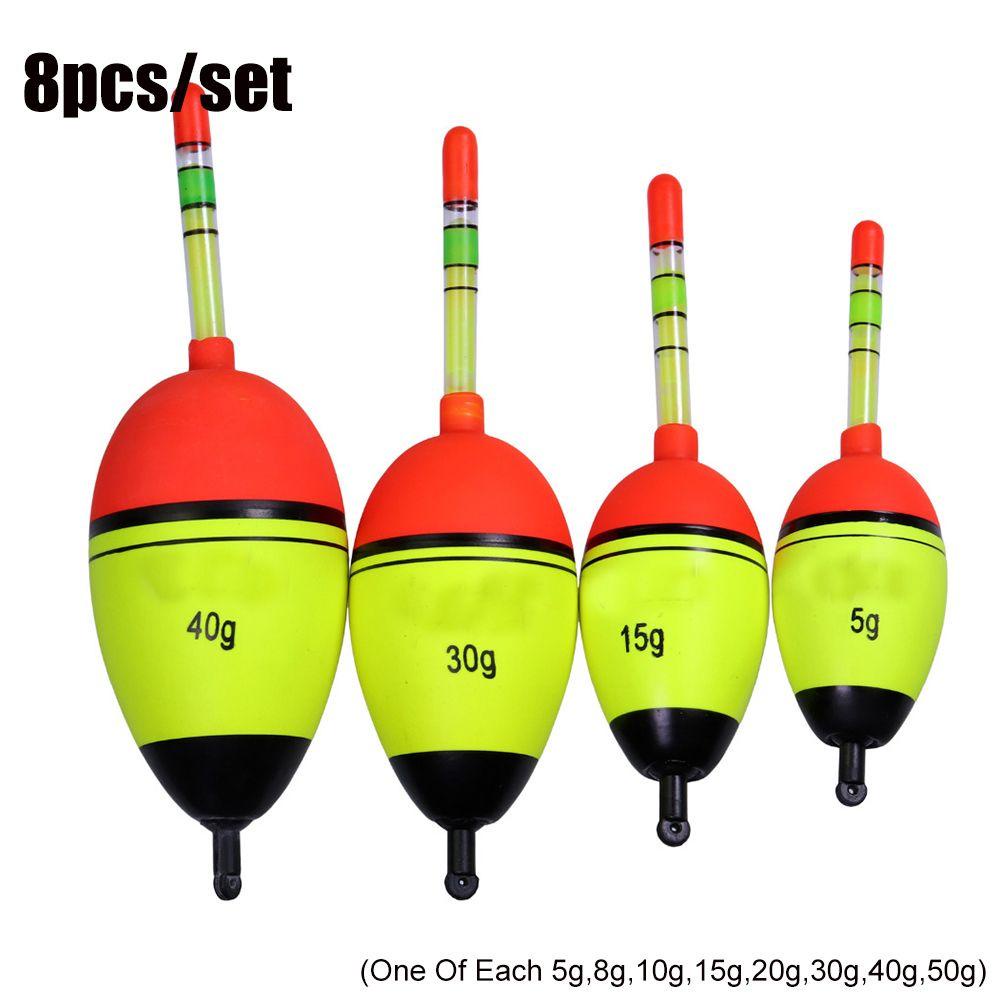 Bộ 8 Phao Câu Cá Dạ Quang Chất Lượng Cao Chuyên Dụng