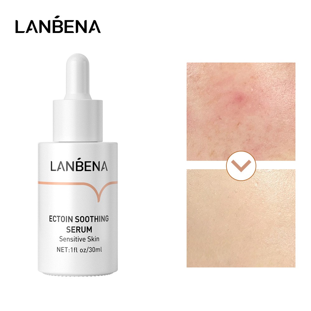 Serum LANBENA Ectoin cấp ẩm làm mềm nâng cơ da chống dị ứng thể tích thực 30ml dành cho da nhạy cảm