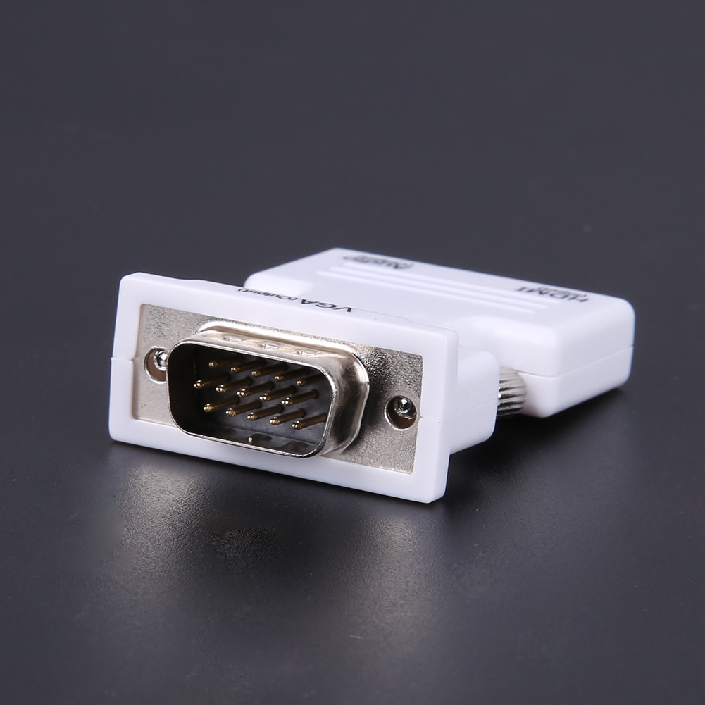 Bộ Chuyển Đổi Âm Thanh Hdmi Đầu Cái Sang Vga Hỗ Trợ Tín Hiệu 1080p