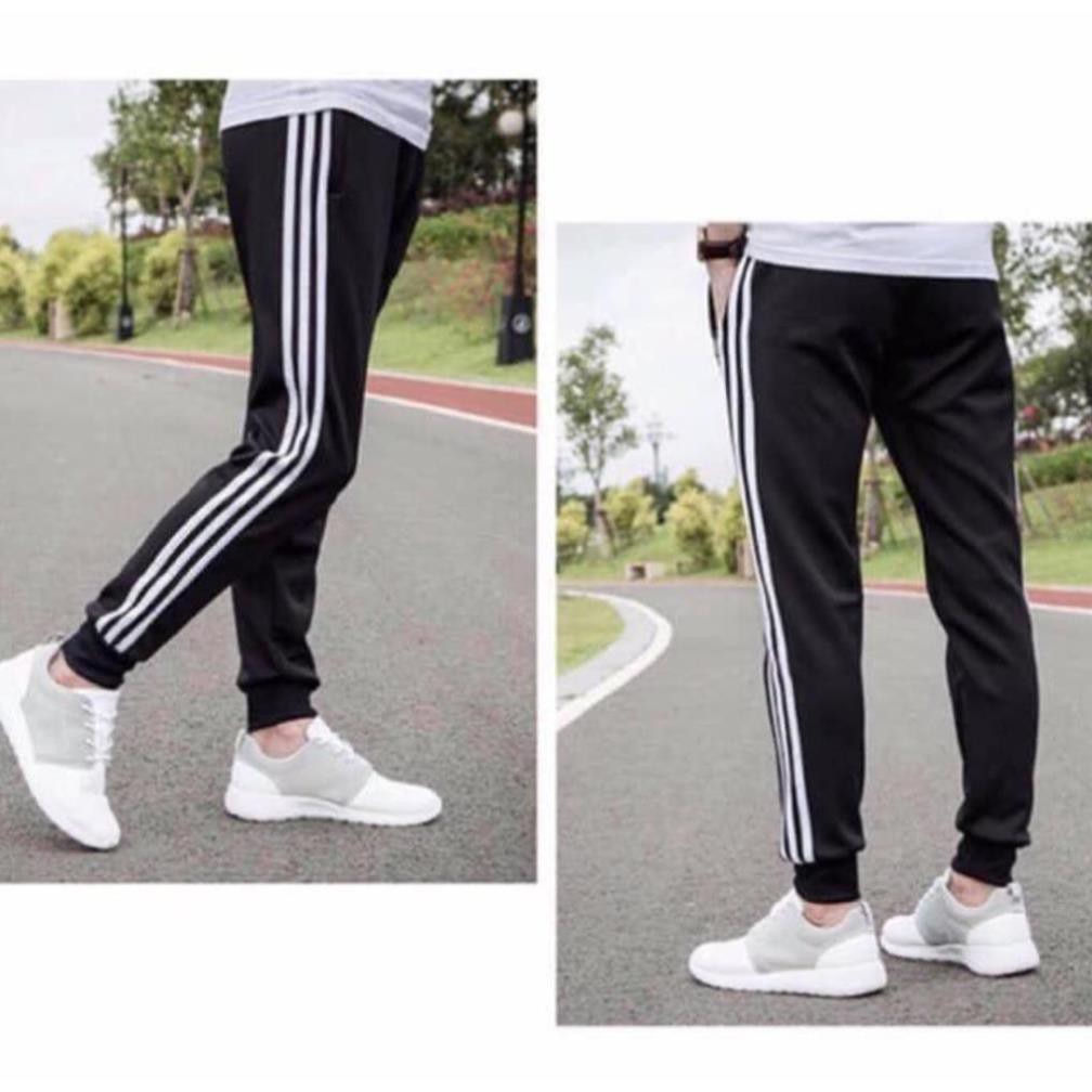 Quẩn thể thao nam dài 3 sọc vải thun nỉ co giãn 4 chiều mặc thoải mái giữ ấm mặc thu đông ở nhà | BigBuy360 - bigbuy360.vn