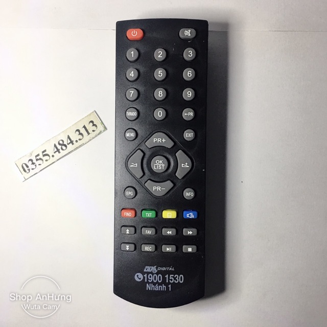 Điều Khiển 19001530 . Đầu Kts Vtc 201, Vệ Tinh V2 Sử Dụng Được.