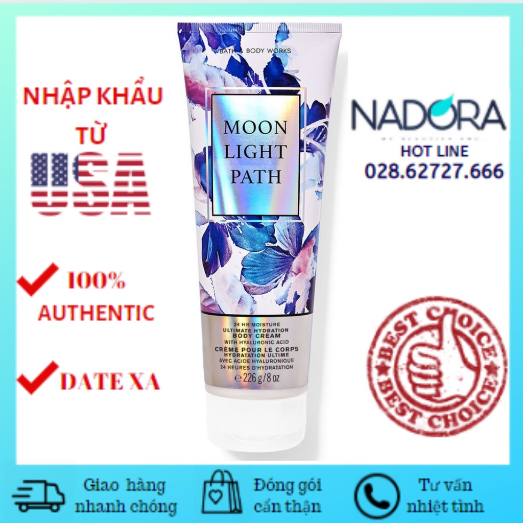 Kem dưỡng toàn thân Bath and Body Works body cream - Moonlight Path