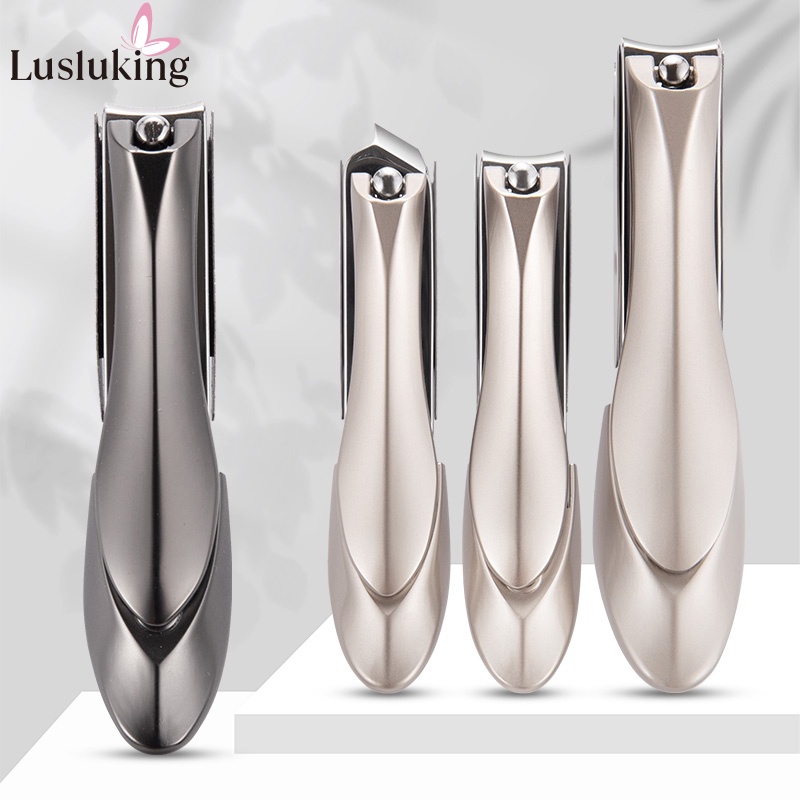 Lusluking Dụng cụ bấm móng tay LUSLUKING bằng thép không gỉ chống văng tiện lợi