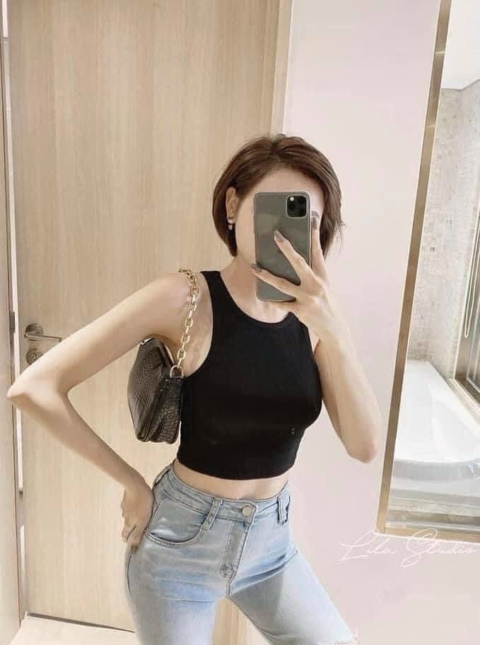 áo ba lỗ nữ chất tăm lạnh trơn sexy cá tính | BigBuy360 - bigbuy360.vn