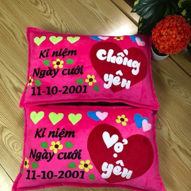 Gối handmade theo yêu cầu của khách