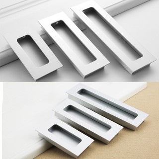 Tay nắm âm tủ bằng nhôm mờ NK012 ( Màu Nhôm Mờ)