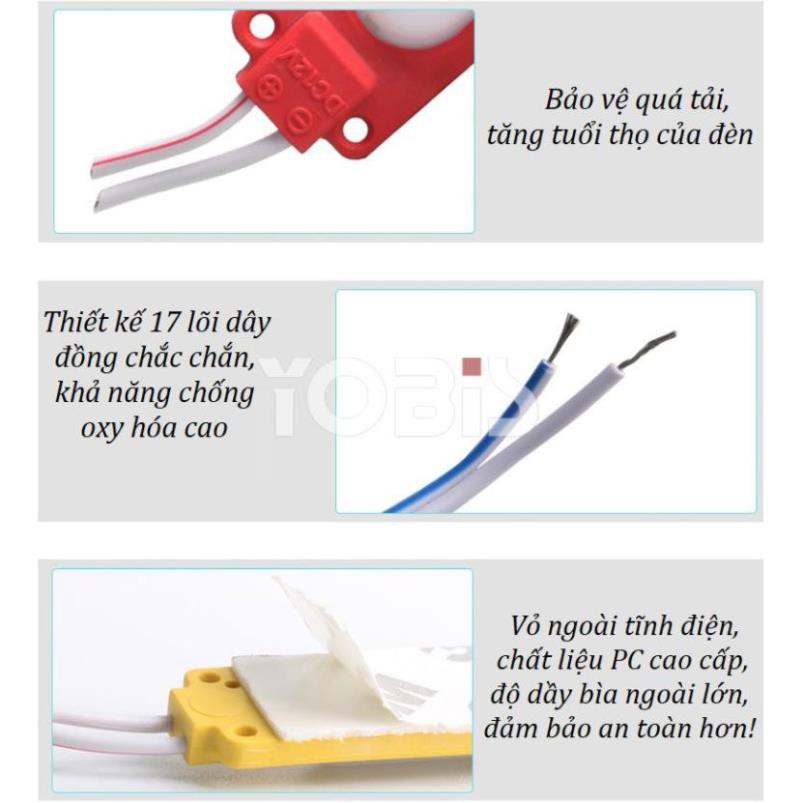 ⚡️Giá Tốt⚡️ Đèn LED Moudle COB 2W DC12V Chống Nước IP67, Gắn Bảng Hiệu, Hộp Đèn Quảng Cáo, Trang Trí Nội Thất, Trưng Bày