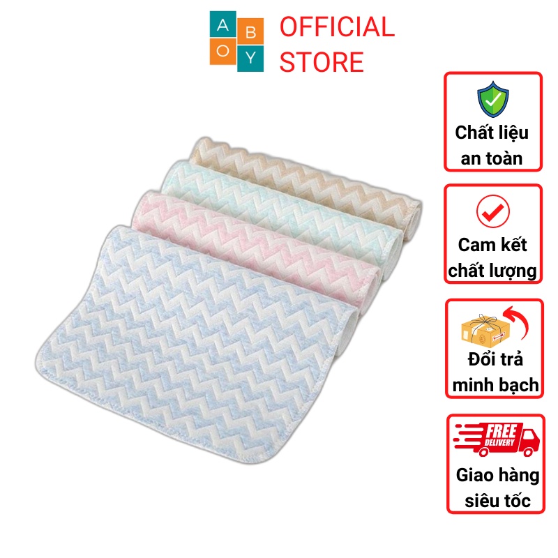 Miếng Lót chống thấm 4 lớp, tấm lót chống thấm cho bé sợi tre Wooji 50x70cm dạng thảm mềm mại thoáng khí siêu thấm hút