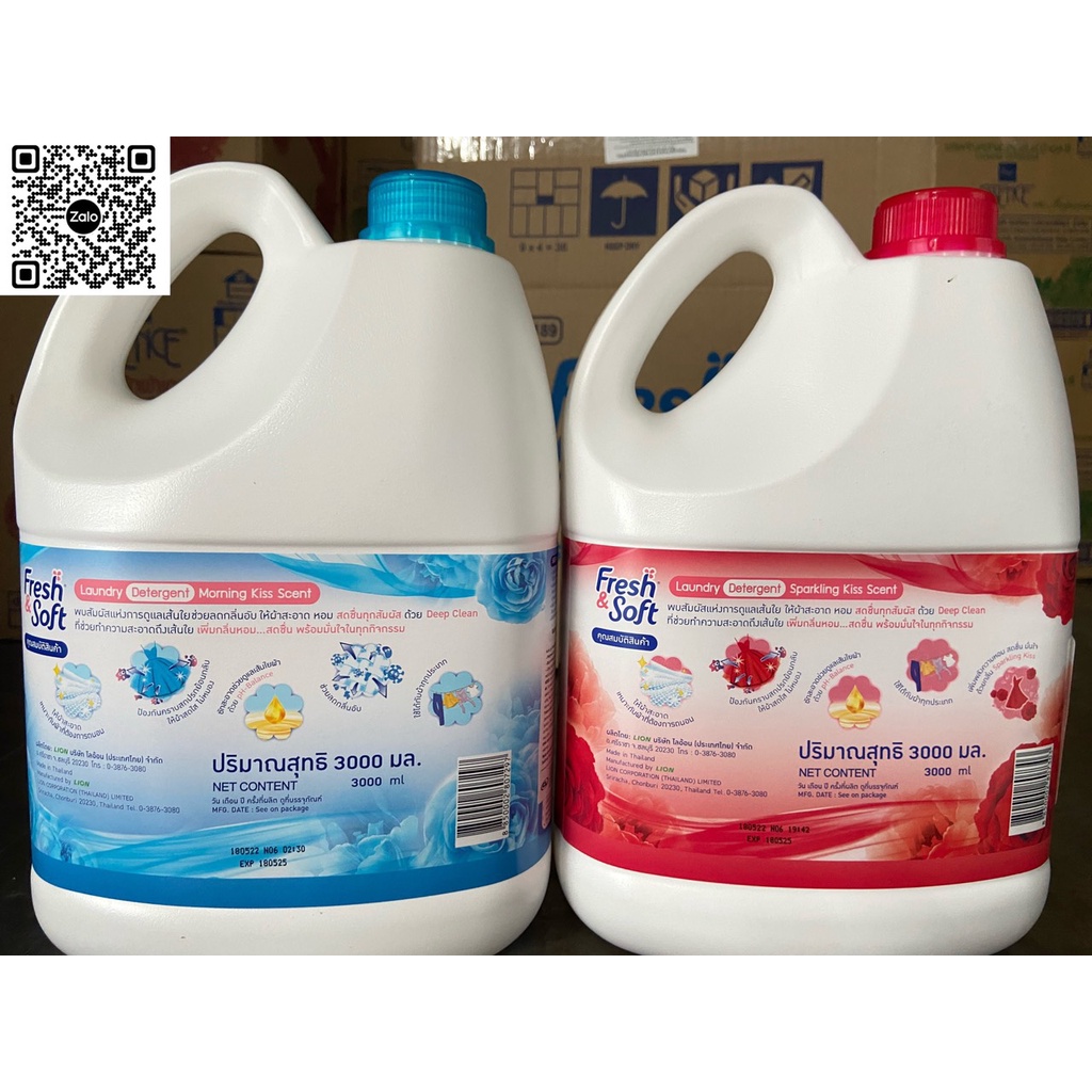 NƯỚC GIẶT ESSENCE FRESH & SOFT 3000ML THÁI LAN