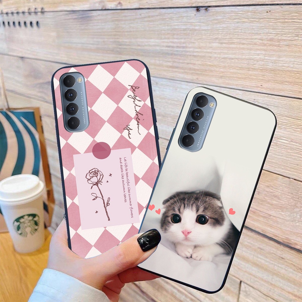 Ốp lưng Oppo RENO 4 PRO in hình cao cấp mẫu kẻ caro,mikenbe@r siêu hot