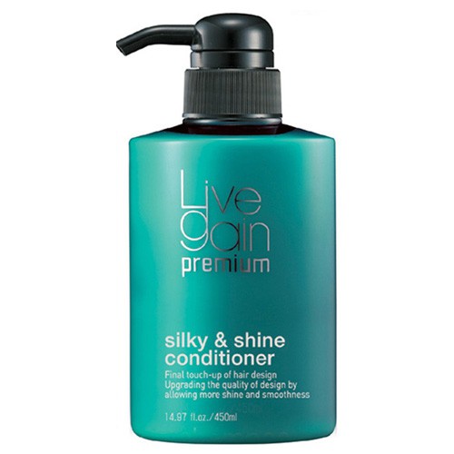 Dầu xã dưỡng màu nước hoa LIVEGAIN PREMIUM SILKY &amp; SHINE 450Ml