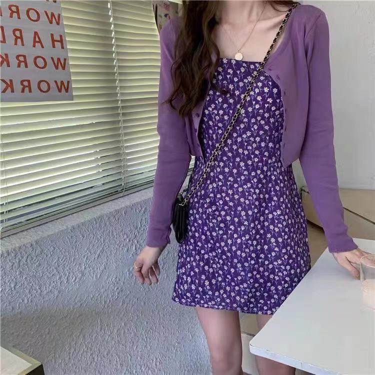 Đầm 2 dây kẻ sọc sexy dễ thương thời trang quần áo phụ nữ