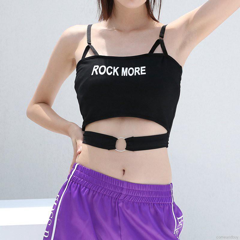 Áo Croptop Không Tay In Chữ Cá Tính Dành Cho Nữ | BigBuy360 - bigbuy360.vn