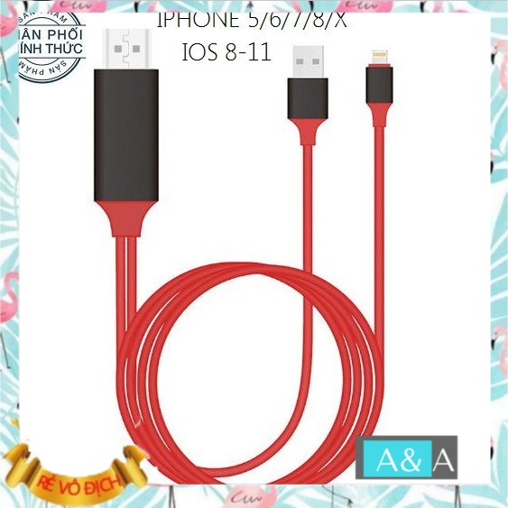 Cáp HDMI cho iphone và Ipad dây kết nối điện thoại với tivi
