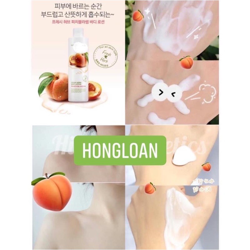 SỮA TẮM NATURE REPUBLIC FRESH HERB PEACH BLOSSOM BODY WASH